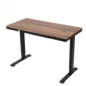 Escritorio Eléctrico Ajustable Cubierta de Melanina de Roble